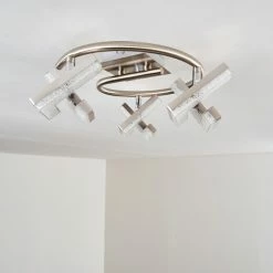 Hofstein Karis Deckenleuchte LED Nickel-Matt, 3-flammig 29 Hofstein Karis Deckenleuchte LED Nickel-Matt, 3-flammig -LED Leuchten Verkäufe karis deckenleuchte h3080825 13