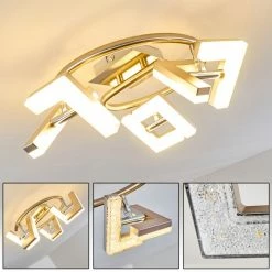 Hofstein Karis Deckenleuchte LED Nickel-Matt, 3-flammig 31 Hofstein Karis Deckenleuchte LED Nickel-Matt, 3-flammig -LED Leuchten Verkäufe karis deckenleuchte h3080825 15