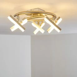 Hofstein Karis Deckenleuchte LED Nickel-Matt, 3-flammig 20 Hofstein Karis Deckenleuchte LED Nickel-Matt, 3-flammig -LED Leuchten Verkäufe karis deckenleuchte h3080825 4