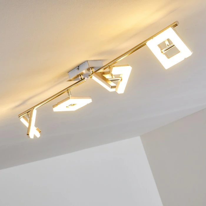 Hofstein Karis Deckenleuchte LED Nickel-Matt, 4-flammig 11 Hofstein Karis Deckenleuchte LED Nickel-Matt, 4-flammig – Bild 11