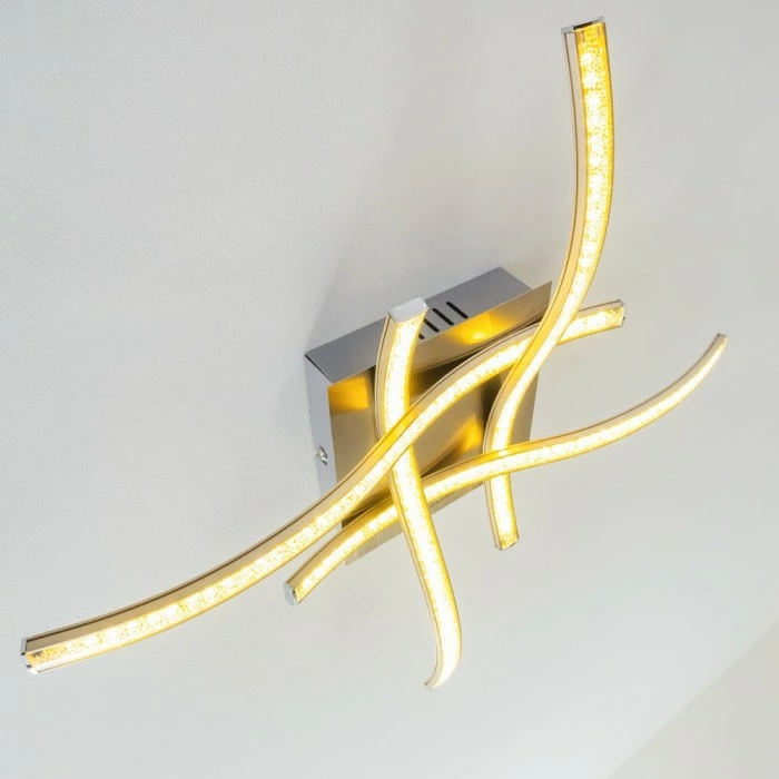 Hofstein Kelowna Deckenleuchte LED Nickel-Matt, 1-flammig 14 Hofstein Kelowna Deckenleuchte LED Nickel-Matt, 1-flammig – Bild 14