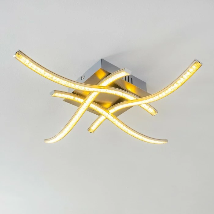 Hofstein Kelowna Deckenleuchte LED Nickel-Matt, 1-flammig 15 Hofstein Kelowna Deckenleuchte LED Nickel-Matt, 1-flammig – Bild 15