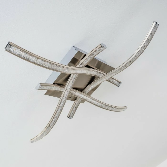 Hofstein Kelowna Deckenleuchte LED Nickel-Matt, 1-flammig 19 Hofstein Kelowna Deckenleuchte LED Nickel-Matt, 1-flammig – Bild 19