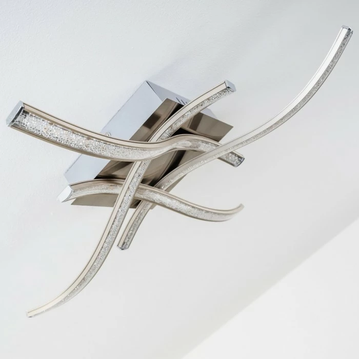 Hofstein Kelowna Deckenleuchte LED Nickel-Matt, 1-flammig 20 Hofstein Kelowna Deckenleuchte LED Nickel-Matt, 1-flammig – Bild 20