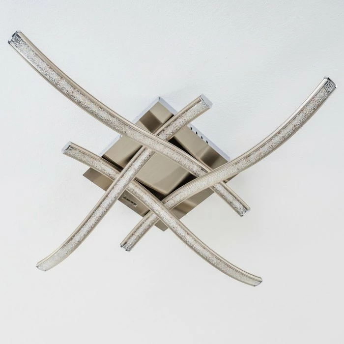 Hofstein Kelowna Deckenleuchte LED Nickel-Matt, 1-flammig 5 Hofstein Kelowna Deckenleuchte LED Nickel-Matt, 1-flammig – Bild 5