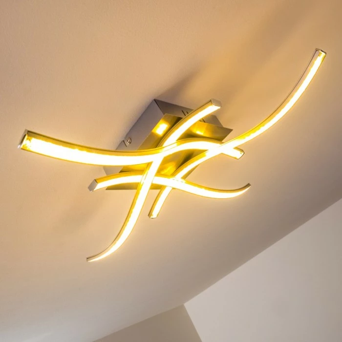 Hofstein Kelowna Deckenleuchte LED Nickel-Matt, 1-flammig 10 Hofstein Kelowna Deckenleuchte LED Nickel-Matt, 1-flammig – Bild 10