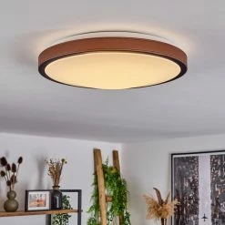 Hofstein Kelva Deckenleuchte LED Schwarz, Braun, Weiß, 1-flammig 16 Hofstein Kelva Deckenleuchte LED Schwarz, Braun, Weiß, 1-flammig -LED Leuchten Verkäufe kelva deckenleuchte h3460344 6