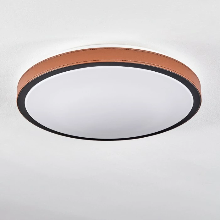 Hofstein Kelva Deckenleuchte LED Schwarz, Braun, Weiß, 1-flammig 8 Hofstein Kelva Deckenleuchte LED Schwarz, Braun, Weiß, 1-flammig – Bild 8