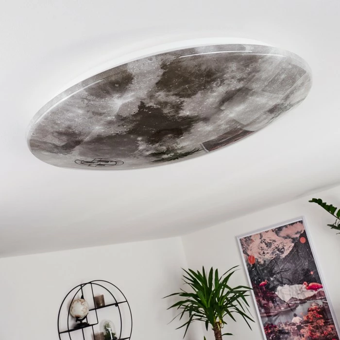 Hofstein Keru Deckenleuchte LED Weiß, 1-flammig, Fernbedienung 11 Hofstein Keru Deckenleuchte LED Weiß, 1-flammig, Fernbedienung – Bild 11