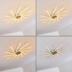 Hofstein Kinna Deckenleuchte LED Edelstahl, 12-flammig, Fernbedienung, Farbwechsler 51 Hofstein Kinna Deckenleuchte LED Edelstahl, 12-flammig, Fernbedienung, Farbwechsler -LED Leuchten Verkäufe kinna deckenleuchte h3273890 14