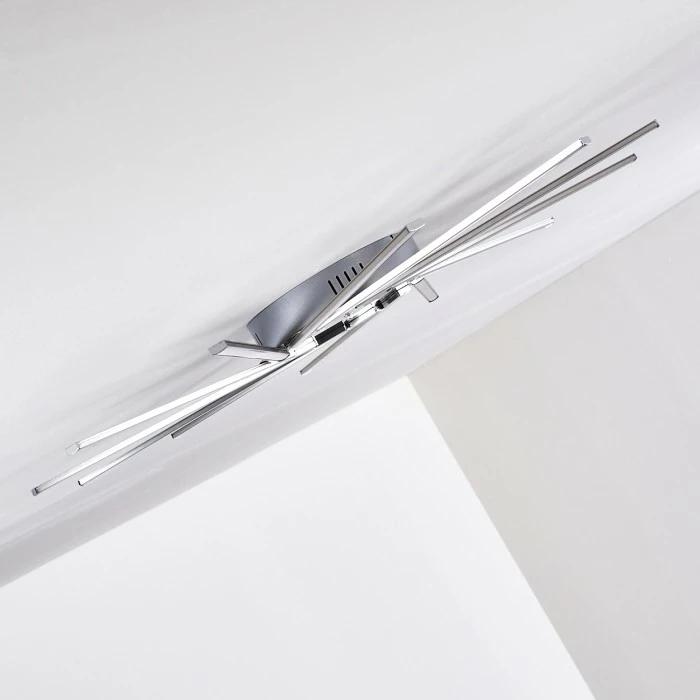 Hofstein Kinna Deckenleuchte LED Edelstahl, 12-flammig, Fernbedienung, Farbwechsler 19 Hofstein Kinna Deckenleuchte LED Edelstahl, 12-flammig, Fernbedienung, Farbwechsler – Bild 19