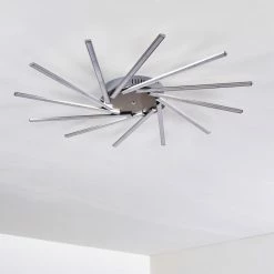 Hofstein Kinna Deckenleuchte LED Edelstahl, 12-flammig, Fernbedienung, Farbwechsler 59 Hofstein Kinna Deckenleuchte LED Edelstahl, 12-flammig, Fernbedienung, Farbwechsler -LED Leuchten Verkäufe kinna deckenleuchte h3273890 22