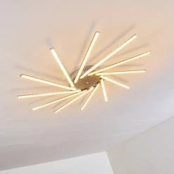 Hofstein Kinna Deckenleuchte LED Edelstahl, 12-flammig, Fernbedienung, Farbwechsler 61 Hofstein Kinna Deckenleuchte LED Edelstahl, 12-flammig, Fernbedienung, Farbwechsler -LED Leuchten Verkäufe kinna deckenleuchte h3273890 24