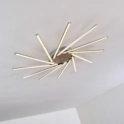 Hofstein Kinna Deckenleuchte LED Edelstahl, 12-flammig, Fernbedienung, Farbwechsler 62 Hofstein Kinna Deckenleuchte LED Edelstahl, 12-flammig, Fernbedienung, Farbwechsler -LED Leuchten Verkäufe kinna deckenleuchte h3273890 25