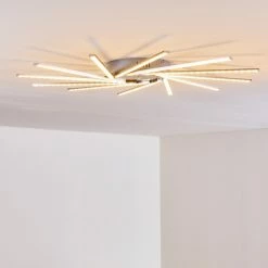 Hofstein Kinna Deckenleuchte LED Edelstahl, 12-flammig, Fernbedienung, Farbwechsler 65 Hofstein Kinna Deckenleuchte LED Edelstahl, 12-flammig, Fernbedienung, Farbwechsler -LED Leuchten Verkäufe kinna deckenleuchte h3273890 28