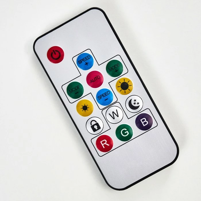 Hofstein Kinna Deckenleuchte LED Edelstahl, 12-flammig, Fernbedienung, Farbwechsler 36 Hofstein Kinna Deckenleuchte LED Edelstahl, 12-flammig, Fernbedienung, Farbwechsler – Bild 36