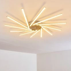 Hofstein Kinna Deckenleuchte LED Edelstahl, 12-flammig, Fernbedienung, Farbwechsler 41 Hofstein Kinna Deckenleuchte LED Edelstahl, 12-flammig, Fernbedienung, Farbwechsler -LED Leuchten Verkäufe kinna deckenleuchte h3273890 4