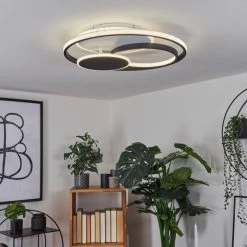 Hofstein Kolo Deckenleuchte LED Schwarz, Weiß, 1-flammig 18 Hofstein Kolo Deckenleuchte LED Schwarz, Weiß, 1-flammig -LED Leuchten Verkäufe kolo deckenleuchte h3551585 6