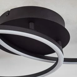 Hofstein Korca Deckenleuchte LED Schwarz, 1-flammig -LED Leuchten Verkäufe korca deckenleuchte h3457375 2