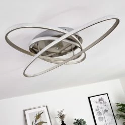 Hofstein Krabi Deckenleuchte LED Nickel-Matt, 3-flammig, Fernbedienung -LED Leuchten Verkäufe krabi deckenleuchte h3371206 10