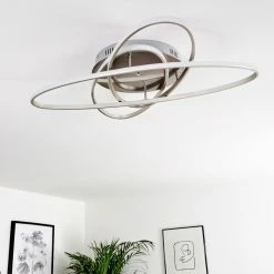 Hofstein Krabi Deckenleuchte LED Nickel-Matt, 3-flammig, Fernbedienung -LED Leuchten Verkäufe krabi deckenleuchte h3371206 13