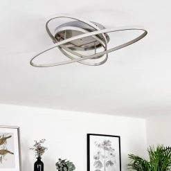 Hofstein Krabi Deckenleuchte LED Nickel-Matt, 3-flammig, Fernbedienung -LED Leuchten Verkäufe krabi deckenleuchte h3371206 5