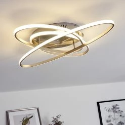 Hofstein Krabi Deckenleuchte LED Nickel-Matt, 3-flammig, Fernbedienung -LED Leuchten Verkäufe krabi deckenleuchte h3371206 8
