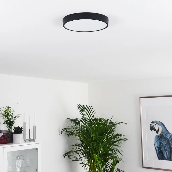 Hofstein Kragos Deckenleuchte LED Schwarz, Weiß, 1-flammig 6 Hofstein Kragos Deckenleuchte LED Schwarz, Weiß, 1-flammig – Bild 6