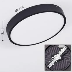 Hofstein Kragos Deckenleuchte LED Schwarz, Weiß, 1-flammig -LED Leuchten Verkäufe kragos deckenleuchte h3325889 1