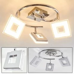 Hofstein Krakau Deckenspot LED Chrom, 3-flammig