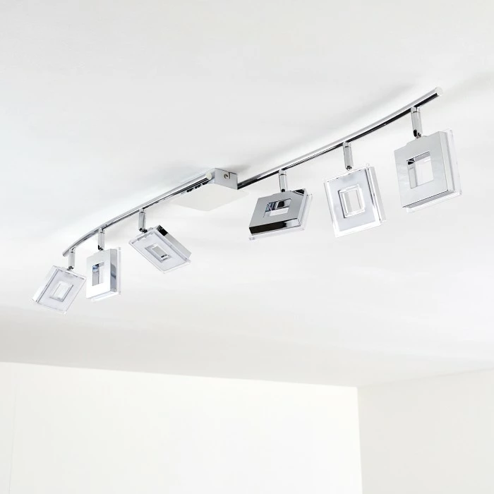 Hofstein Krakau Deckenspot LED Chrom, 6-flammig 16 Hofstein Krakau Deckenspot LED Chrom, 6-flammig – Bild 16