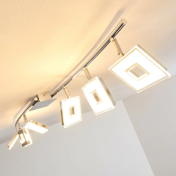 Hofstein Krakau Deckenspot LED Chrom, 6-flammig 3 Hofstein Krakau Deckenspot LED Chrom, 6-flammig – Bild 3