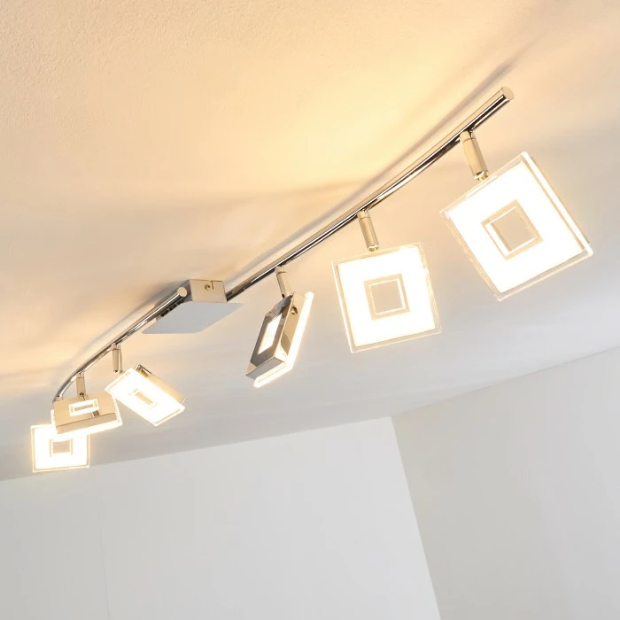 Hofstein Krakau Deckenspot LED Chrom, 6-flammig 7 Hofstein Krakau Deckenspot LED Chrom, 6-flammig – Bild 7