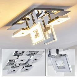 Hofstein Krakau Deckenspot LED Chrom, 4-flammig