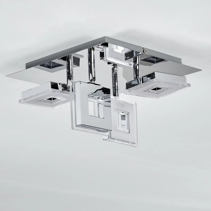 Hofstein Krakau Deckenspot LED Chrom, 4-flammig 4 Hofstein Krakau Deckenspot LED Chrom, 4-flammig – Bild 4