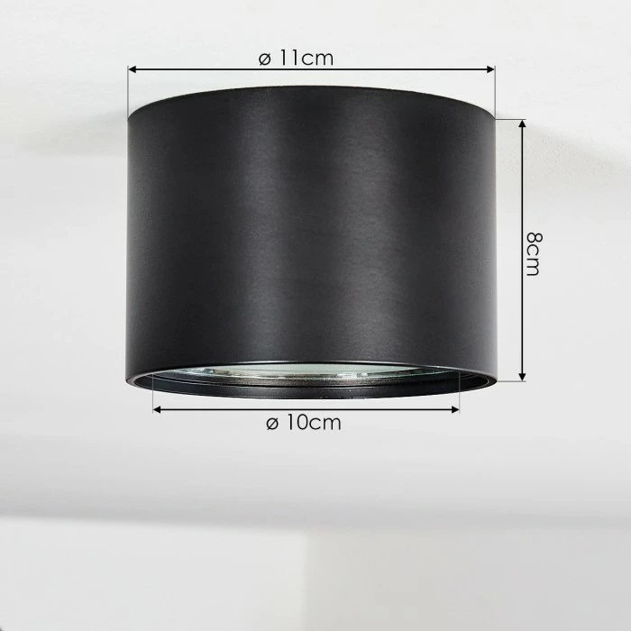 Hofstein Kristallo Deckenleuchte LED Schwarz, 1-flammig 4 Hofstein Kristallo Deckenleuchte LED Schwarz, 1-flammig – Bild 4