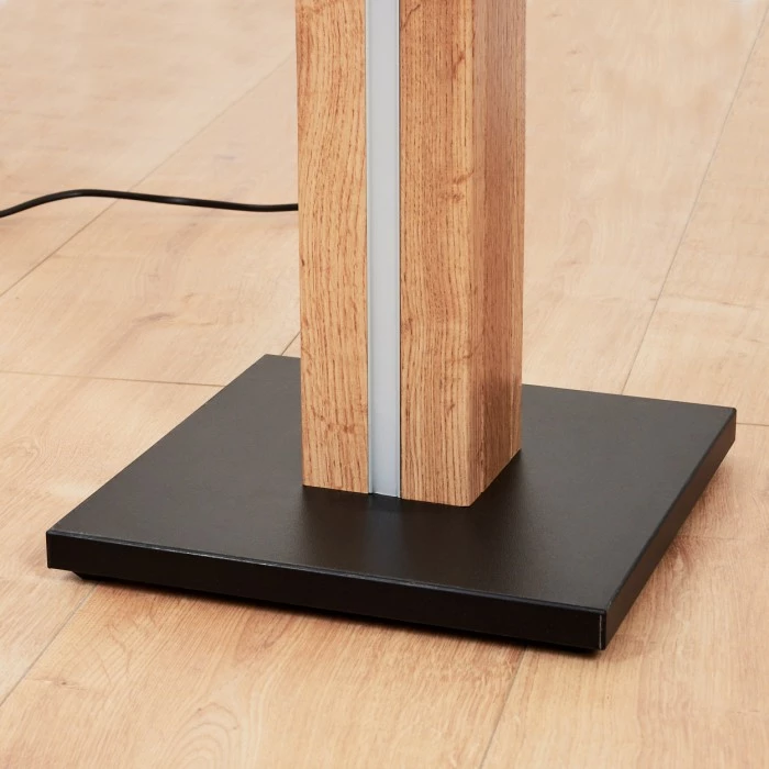 Hofstein Kyneton Stehleuchte LED Schwarz, Naturfarben, 1-flammig 6 Hofstein Kyneton Stehleuchte LED Schwarz, Naturfarben, 1-flammig – Bild 6