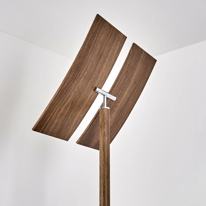 Hofstein Lasona Deckenfluter LED Silber, Braun, 2-flammig 29 Hofstein Lasona Deckenfluter LED Silber, Braun, 2-flammig – Bild 29