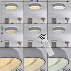 Hofstein Lausanne Deckenleuchte LED Weiß, 1-flammig, Fernbedienung 24 Hofstein Lausanne Deckenleuchte LED Weiß, 1-flammig, Fernbedienung -LED Leuchten Verkäufe lausanne deckenleuchte h3371725 4