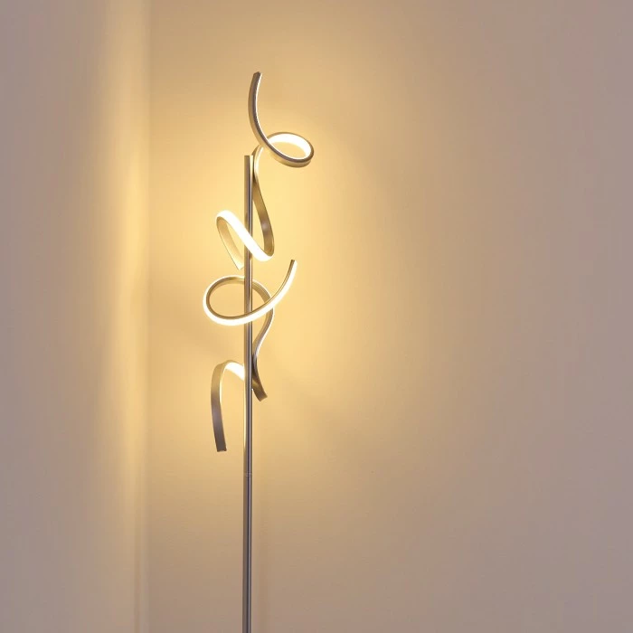 Hofstein Lavaca Stehleuchte LED Silber, 2-flammig 7 Hofstein Lavaca Stehleuchte LED Silber, 2-flammig – Bild 7