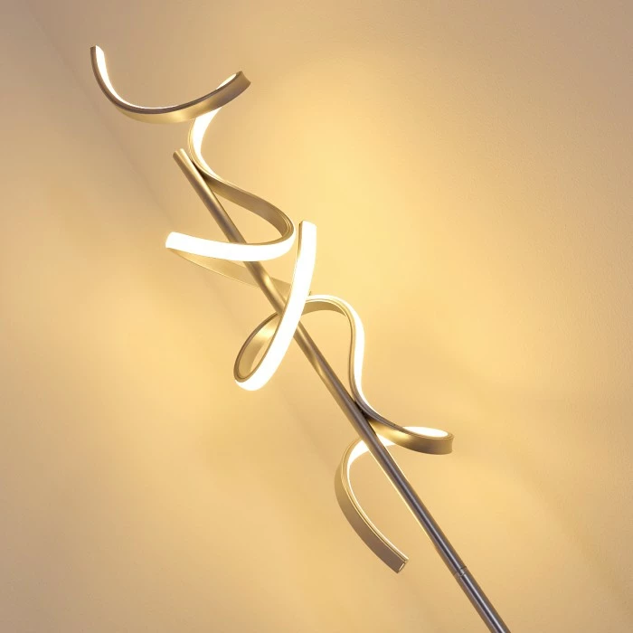 Hofstein Lavaca Stehleuchte LED Silber, 2-flammig 8 Hofstein Lavaca Stehleuchte LED Silber, 2-flammig – Bild 8