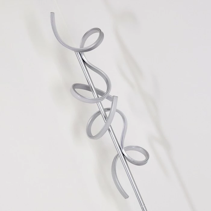 Hofstein Lavaca Stehleuchte LED Silber, 2-flammig 9 Hofstein Lavaca Stehleuchte LED Silber, 2-flammig – Bild 9