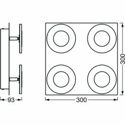LEDVANCE Bathroom Decorative Deckenleuchte Silber, 1-flammig 7 LEDVANCE Bathroom Decorative Deckenleuchte Silber, 1-flammig -LED Leuchten Verkäufe ledvance bathroom decorative deckenleuchte 4058075573901 3