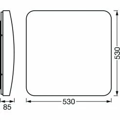 LEDVANCE Decorative Deckenpanel Weiß, 1-flammig -LED Leuchten Verkäufe ledvance decorative deckenpanel 4058075572614 3