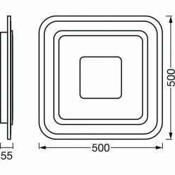 LEDVANCE Decorative Deckenpanel Weiß, 1-flammig, Farbwechsler -LED Leuchten Verkäufe ledvance decorative deckenpanel 4058075573451 3