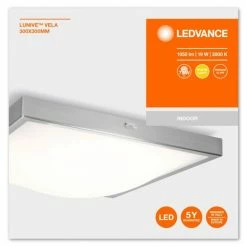 LEDVANCE LUNIVE Deckenleuchte Silber, 1-flammig 9 LEDVANCE LUNIVE Deckenleuchte Silber, 1-flammig -LED Leuchten Verkäufe ledvance lunive deckenleuchte 4058075227095 4