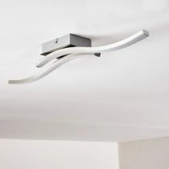 Hofstein Letala Deckenleuchte LED Nickel-Matt, Chrom, 2-flammig -LED Leuchten Verkäufe letala deckenleuchte h3271902 do2 19