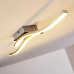 Hofstein Letala Deckenleuchte LED Nickel-Matt, Chrom, 2-flammig -LED Leuchten Verkäufe letala deckenleuchte h3271902 do2 6