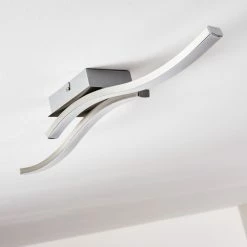 Hofstein Letala Deckenleuchte LED Nickel-Matt, Chrom, 2-flammig -LED Leuchten Verkäufe letala deckenleuchte h3271902 do2 9