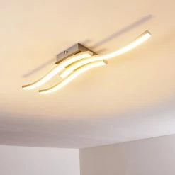 Hofstein Letala Deckenleuchte LED Nickel-Matt, Chrom, 3-flammig -LED Leuchten Verkäufe letala deckenleuchte h3271926 do2 12